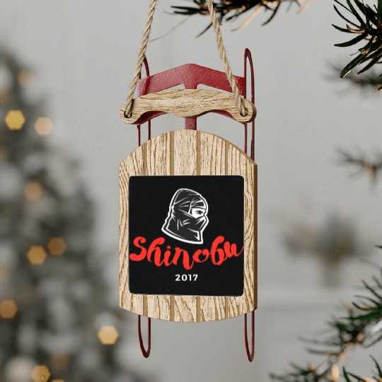 Shinobu Logo Sled Ornaments
