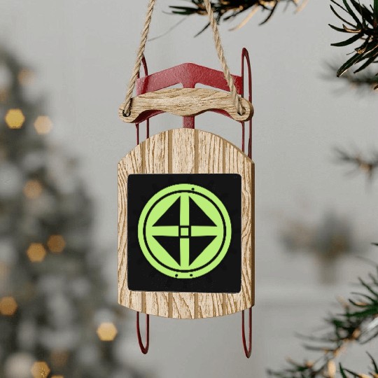 Native American Symbol Sled Ornaments