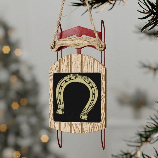 Horseshoe Sled Ornaments