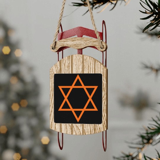Star of David Sled Ornaments