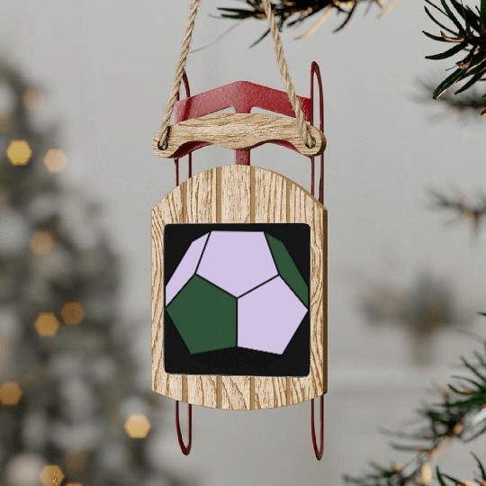 platonic solid Sled Ornaments