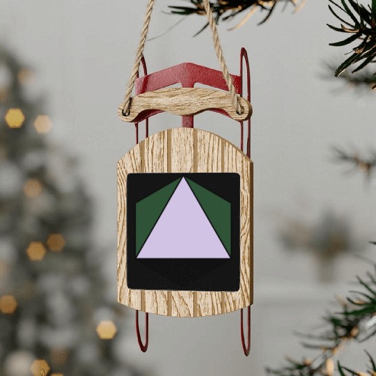 platonic solid Sled Ornaments