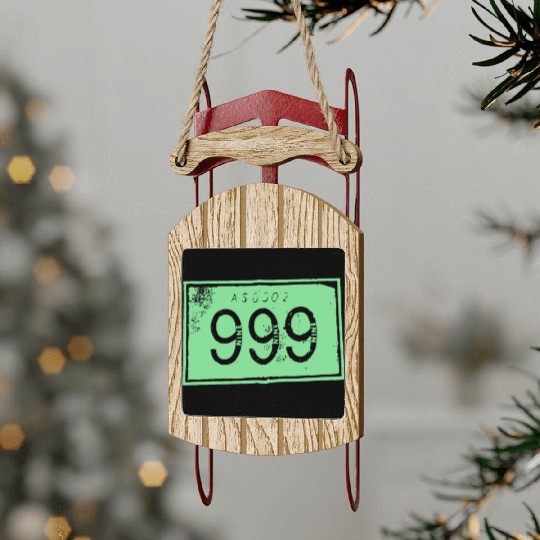 999 Punk Damned Buzzcocks Sled Ornaments