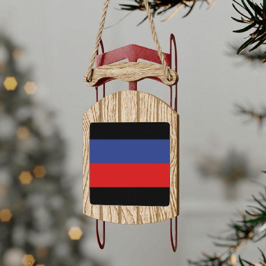 National Flag Of Haiti Sled Ornaments
