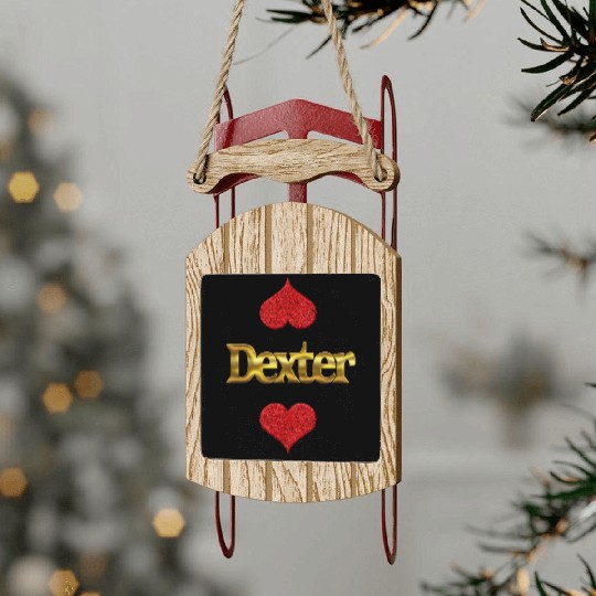 Dexter Sled Ornaments