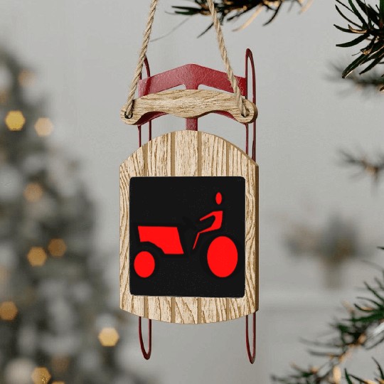 farmer gardener gardening scarecrow tractor38 Sled Ornaments