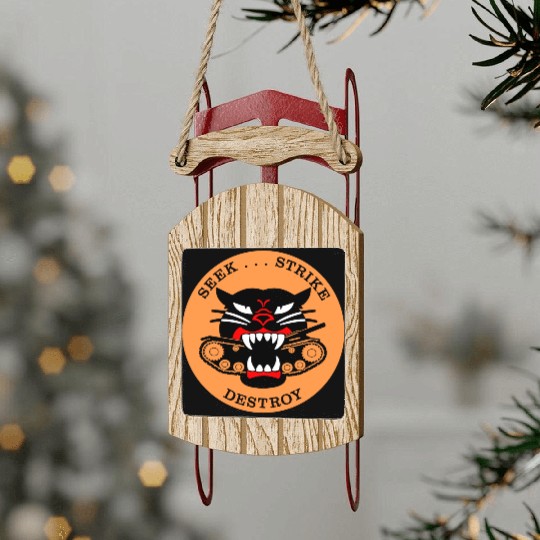 M18 HELLCAT Tank Destroyer Sled Ornaments