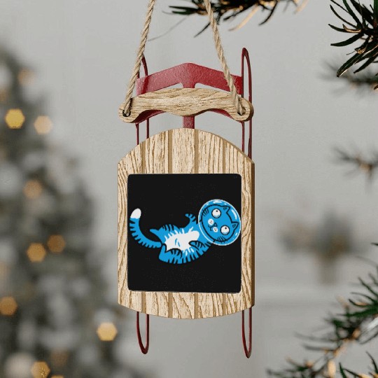 Space cat Sled Ornaments