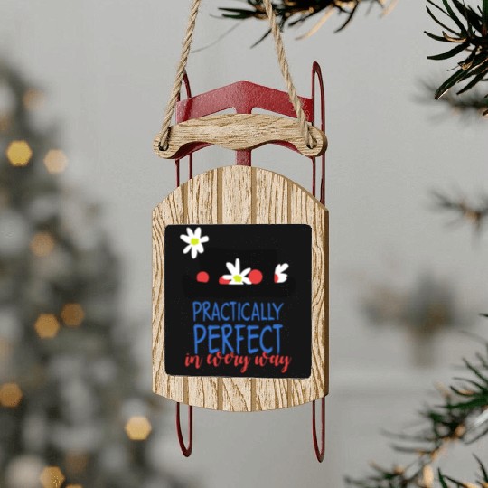 Mary Poppins Sled Ornaments