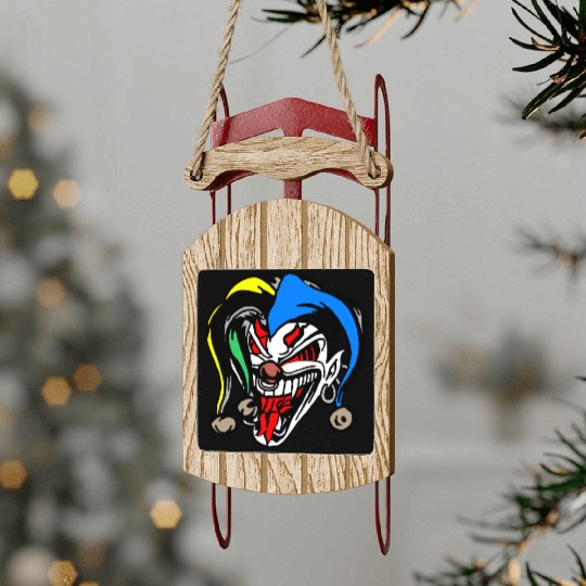 Devil Card Sled Ornaments