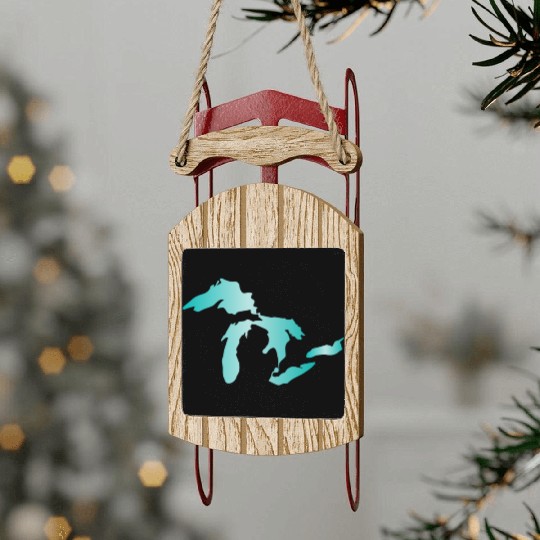 Great Lakes Aqua Sled Ornaments