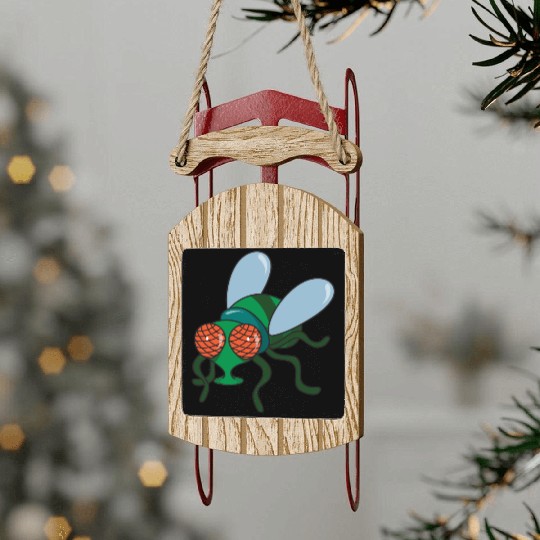 Fly Insect Sled Ornaments