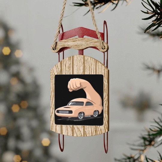 Muscle Car Sled Ornaments