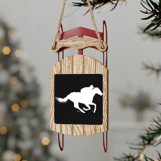 Horse Racing Sled Ornaments