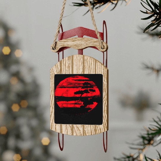 Japanese Bonsai Tree Sled Ornaments Graphic Bonsai Lover