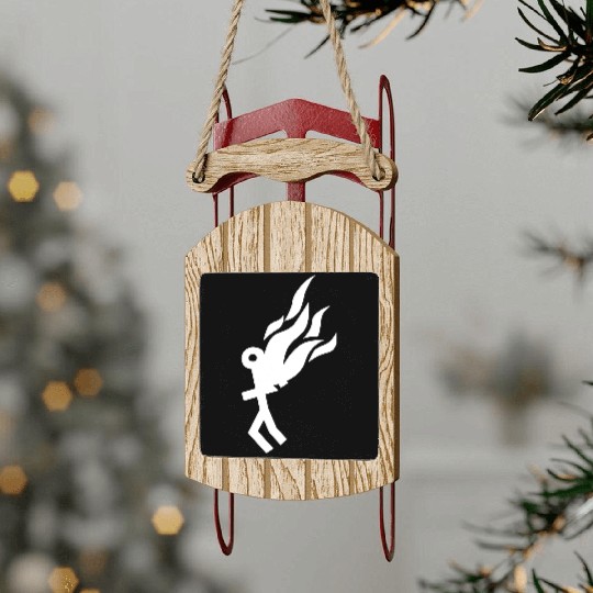 Burning Man Sled Ornaments