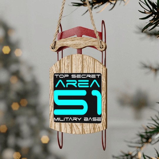 Area 51 Sled Ornaments
