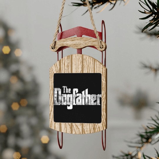 dog father Sled Ornaments
