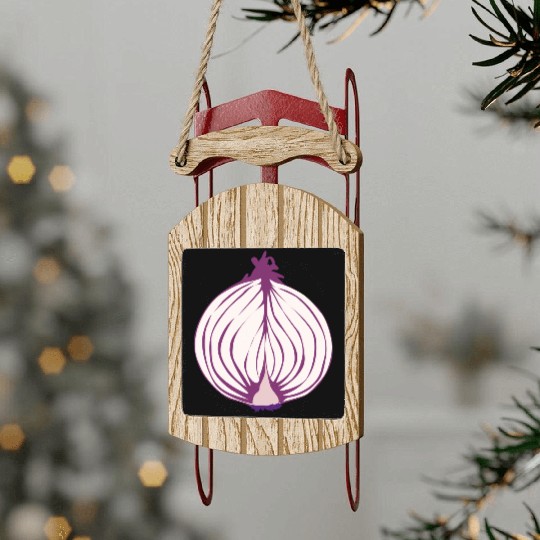 Red Onion Sled Ornaments