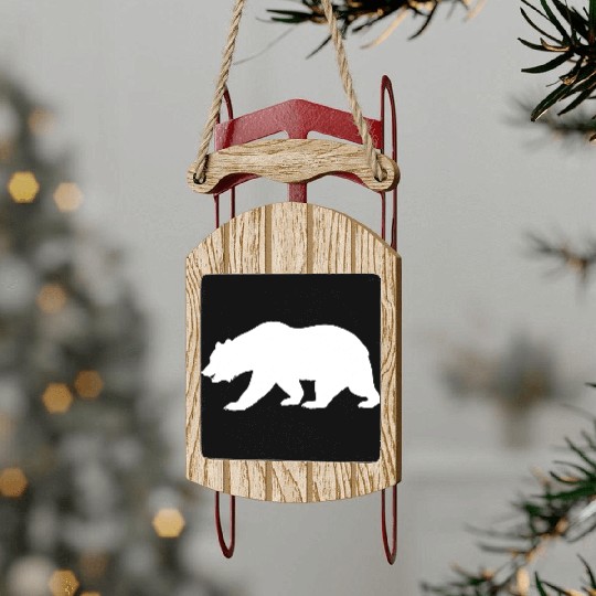 Bear Canada Wilderness Mother Nature Adventure Sled Ornaments