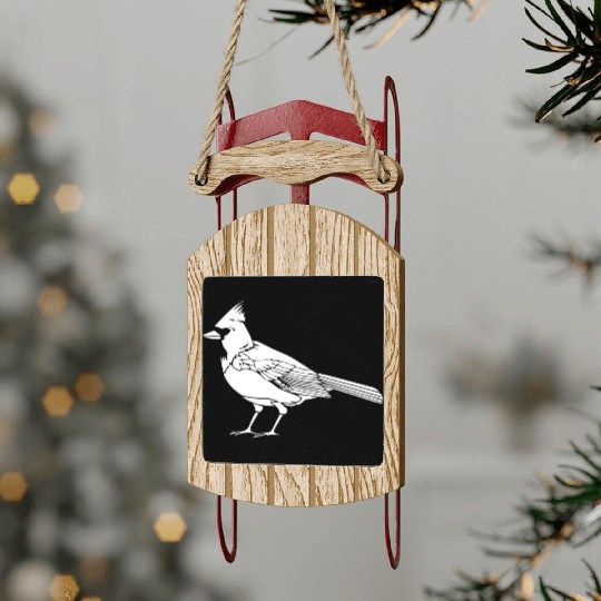 Cardinal Sled Ornaments