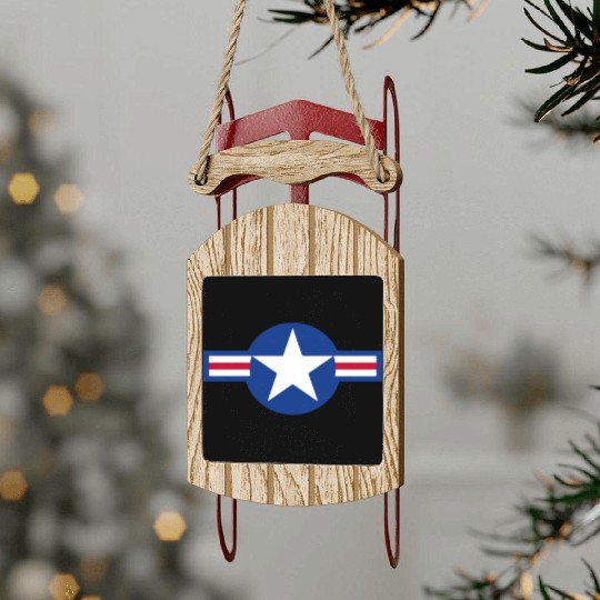 US Air Force Cockade funny Sled Ornaments