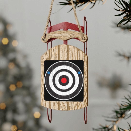 Bullseye Axe Throwing Sport Target - Bull's Eye Ax Sled Ornaments