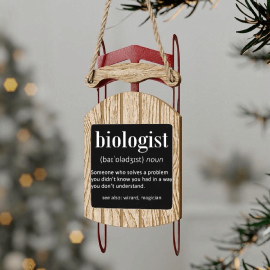 Biologist biology student science gift Sled Ornaments