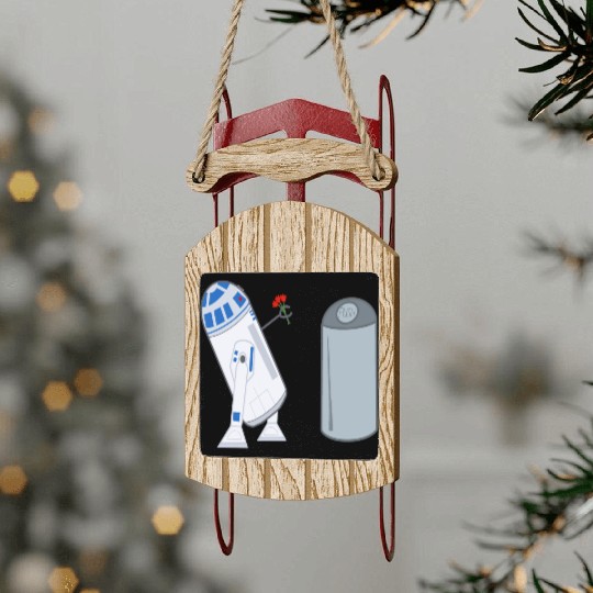 Confused R2D2 Sled Ornaments