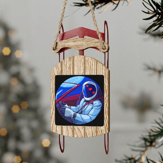 SpaceX Tesla Starman Sled Ornaments