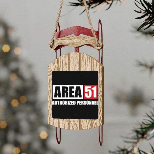 AREA 51 - Panel Sled Ornaments
