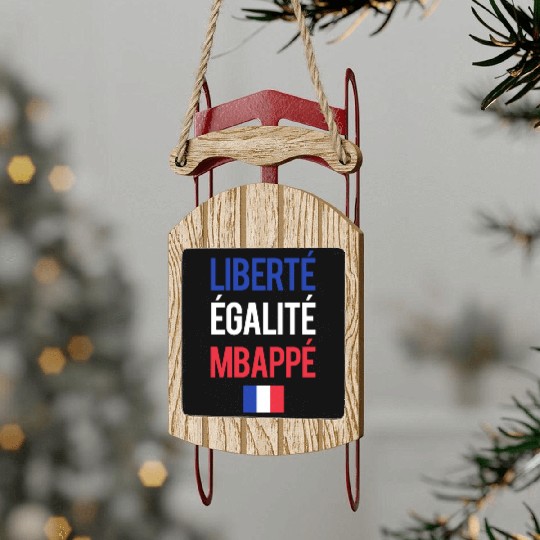 Liberte E galite Mbappe France Sled Ornaments