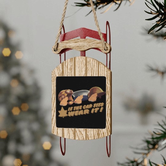 World War 2 Canadian Recruitment Design Sled Ornaments