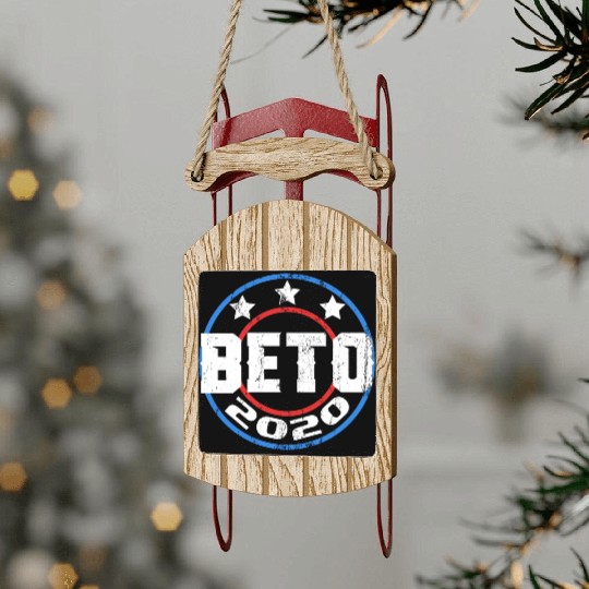 Beto For President 2020 Sled Ornaments Design Politics