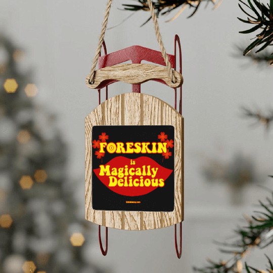 "Magically Delicious" by Trish Causey Sled Ornaments