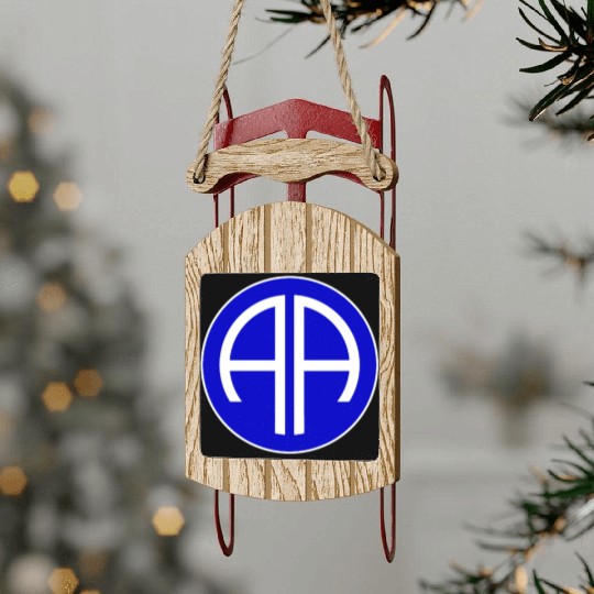 Us army 82nd airborne Sled Ornaments