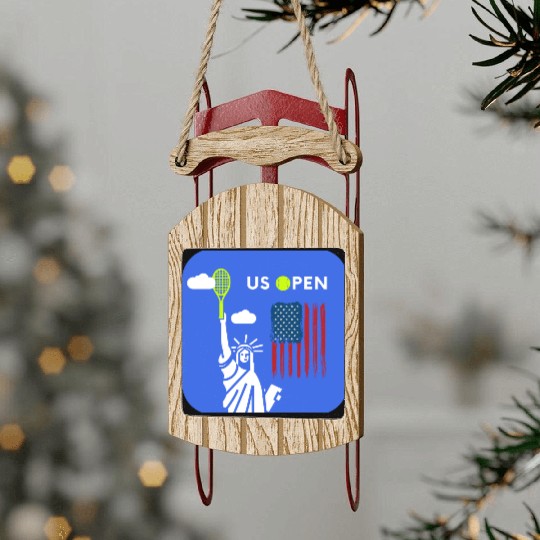 US open Sled Ornaments