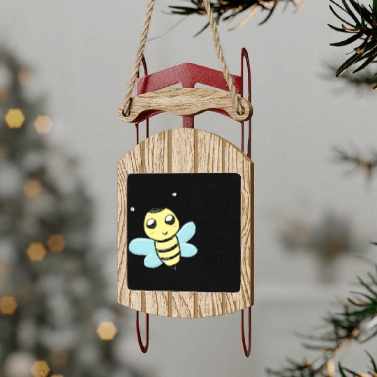 I just really like Bees Love Bee Beekeeper Sled Ornaments