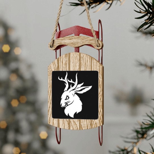 Jackalope Sled Ornaments
