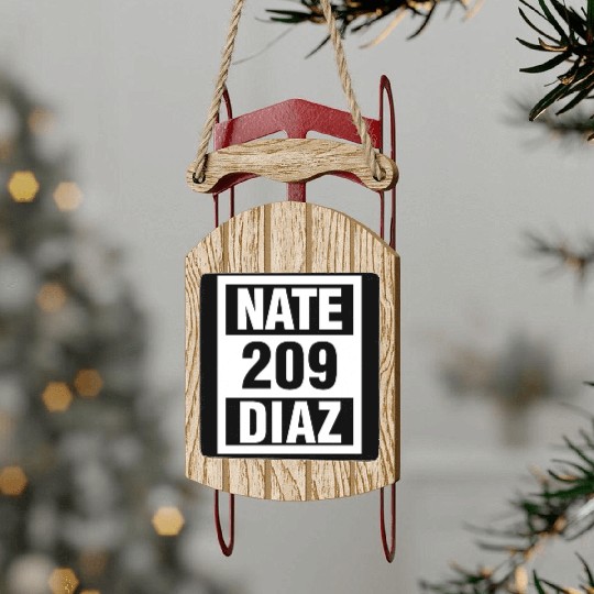 Nate Diaz Stockton 209 Sled Ornaments