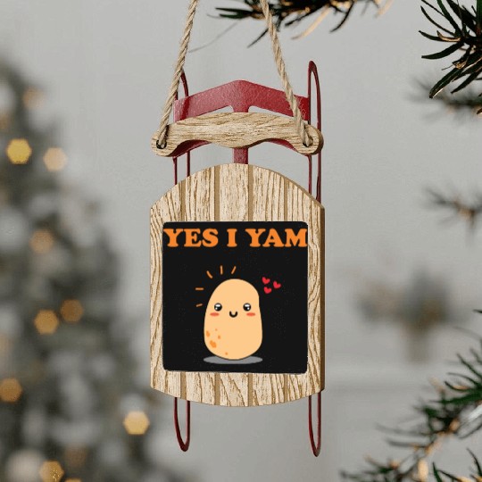 She Is My Sweet Potato Yes I Yam Couple Goals Sled Ornaments
