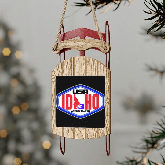 Idaho Division Team USA Wrestling Sled Ornaments