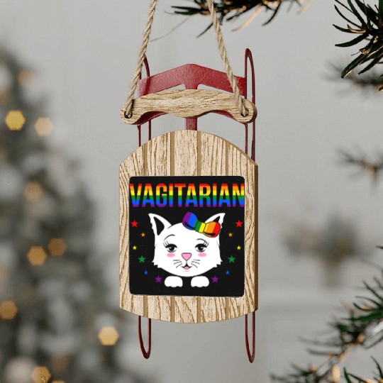 vagitarian venom Sled Ornaments