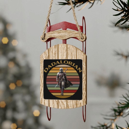 Dadalorian Sled Ornaments
