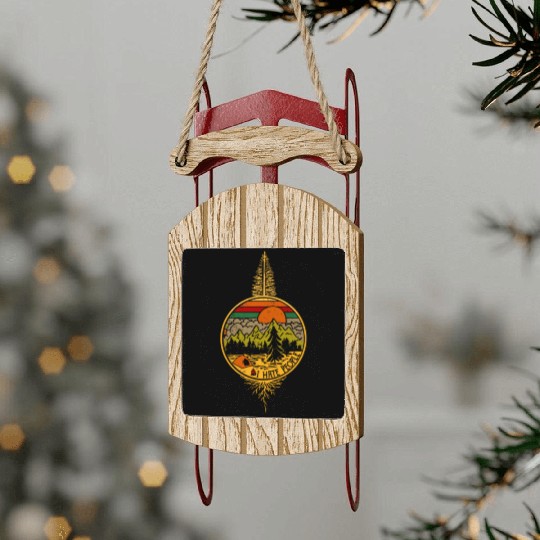 Camping I Hate People Camping Life Vintage Sled Ornaments