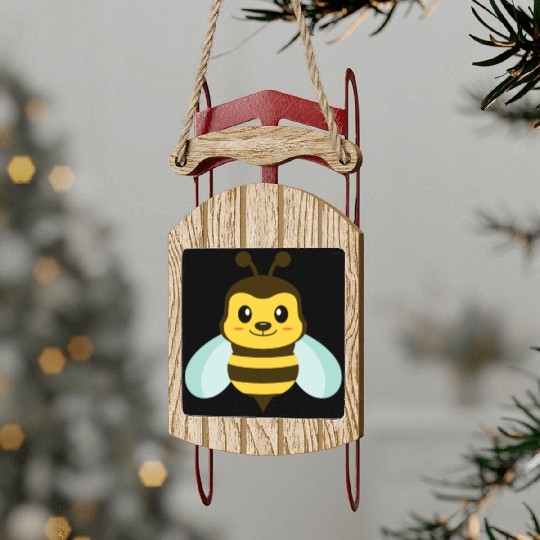 Bumble Bee Sled Ornaments