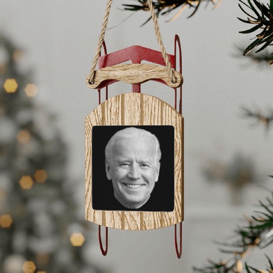 Democrats Voter Support Joe Biden 2020 Fun Gift Sled Ornaments