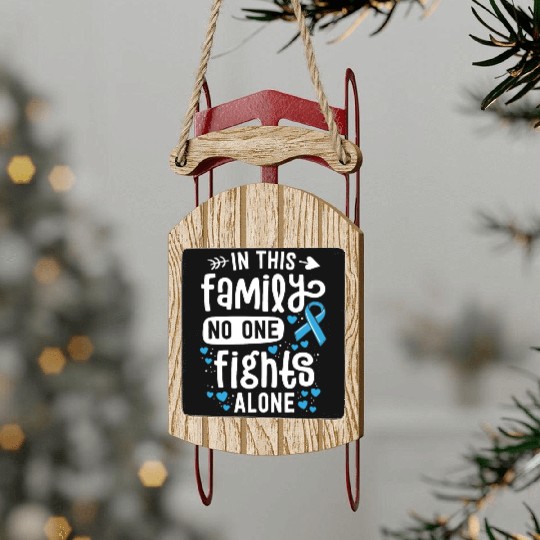 Prostate Cancer Awareness In This Family No One Sled Ornaments