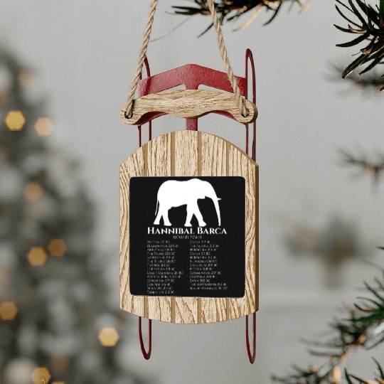 Hannibal Barca World Tour - Carthaginian Empire Sled Ornaments