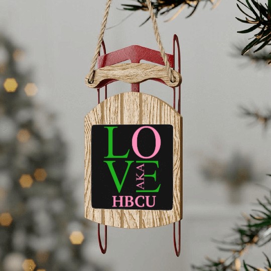 Hbcu Love Aka Paraphernalia For Soror Aphla Access Sled Ornaments